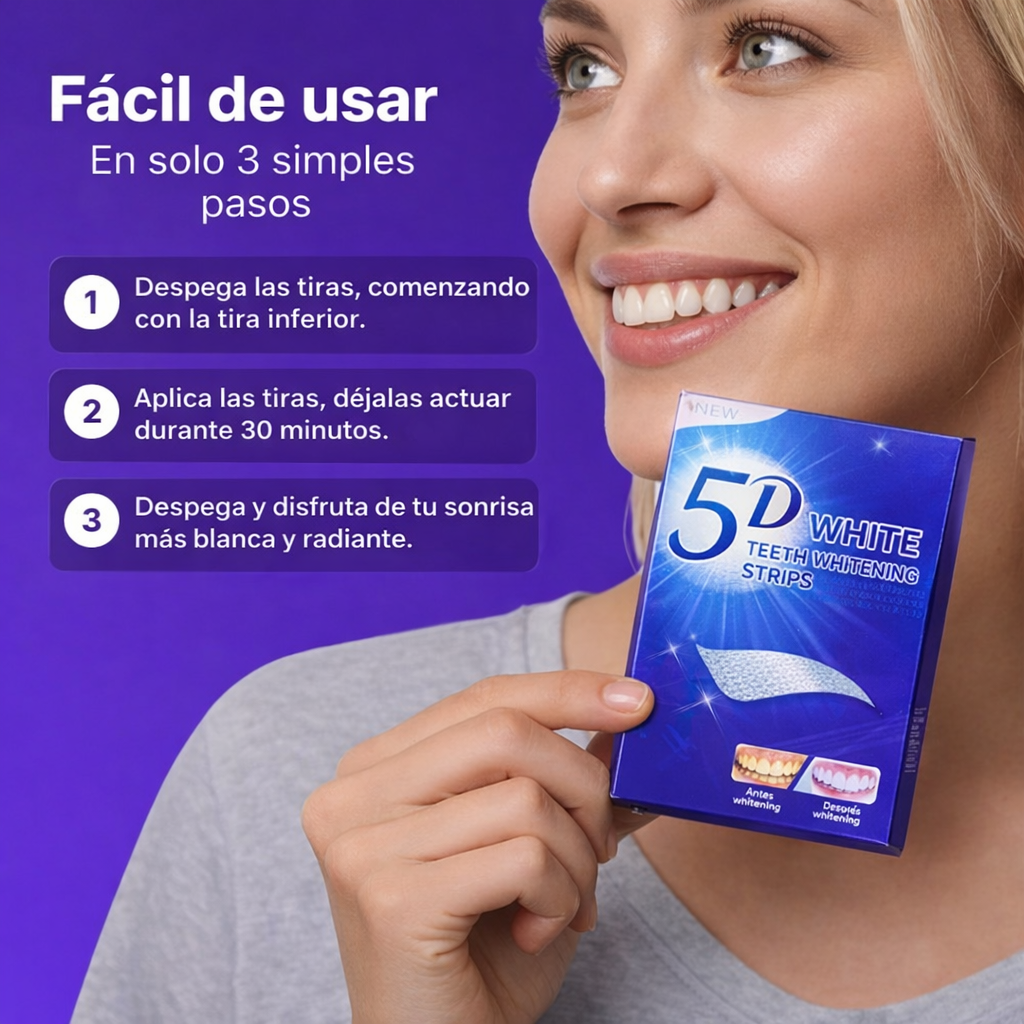TIRAS BLANQUEADORAS 5D