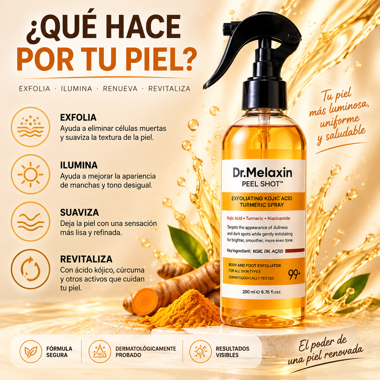 Dr. Melaxin Peel Shot Atomizador 120mL